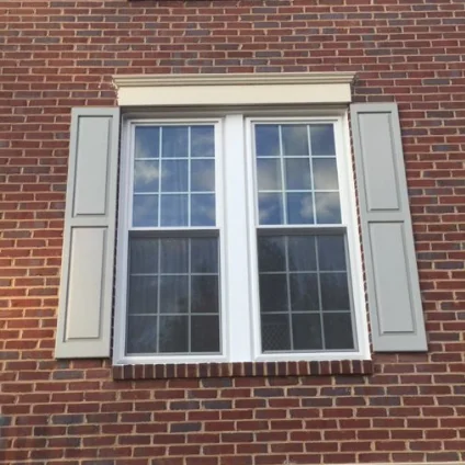 American Style Upvc Vinyl Double-Hung Windows PVC UPVC Profiles Vertical Sliding Window Single Hung PVC Window