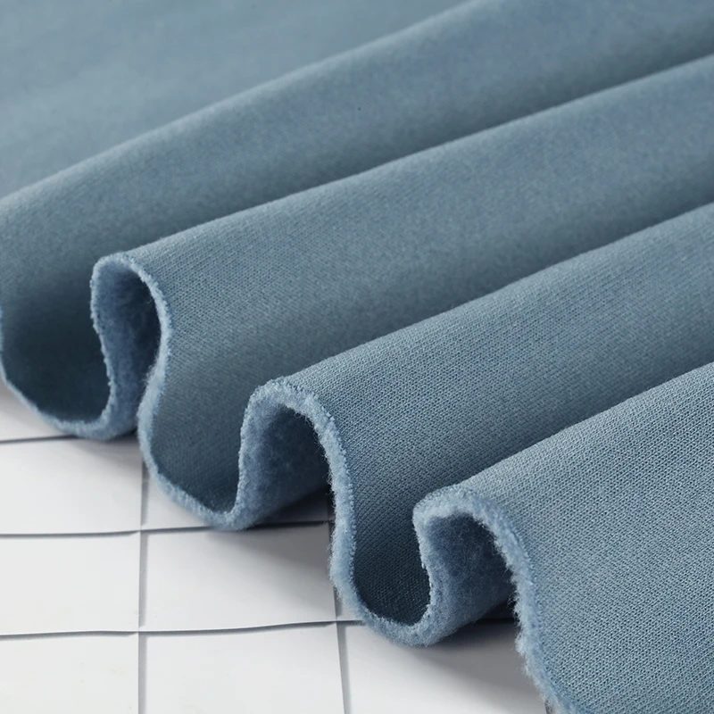 Sweater fleece breathable high elasticity craftsmanship suitable for knitted fabrics in sweatshirt sets