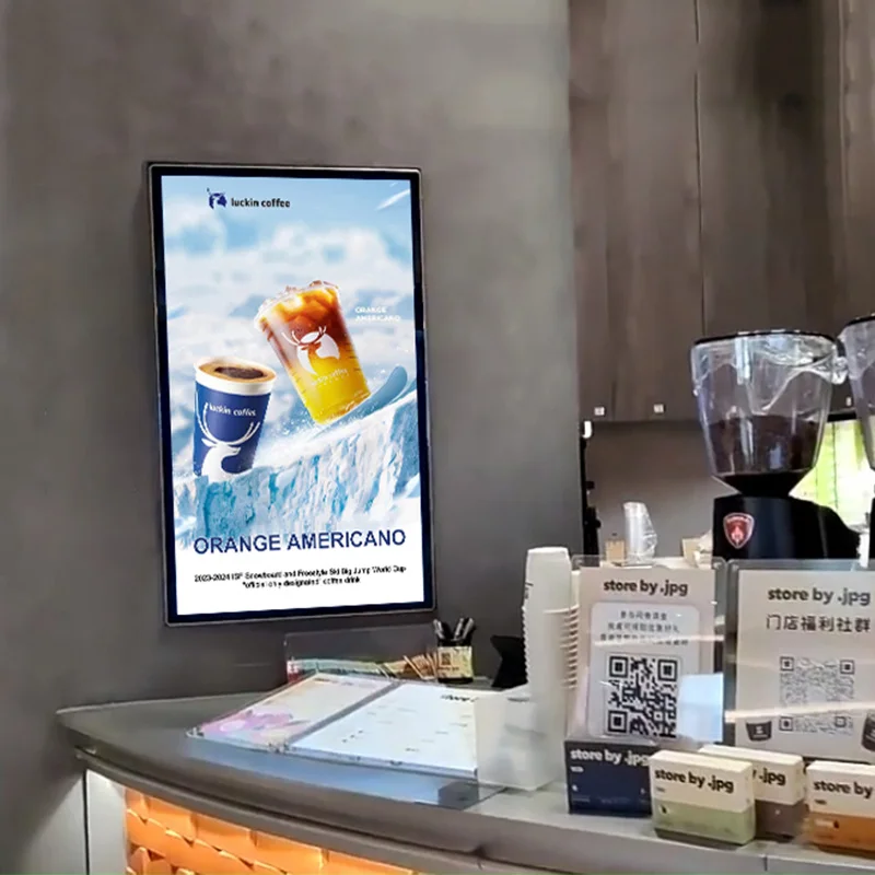 18 5 дюймов настенный HD LCD Ресторан цифровая доска меню Digital Signage дисплей для магазина