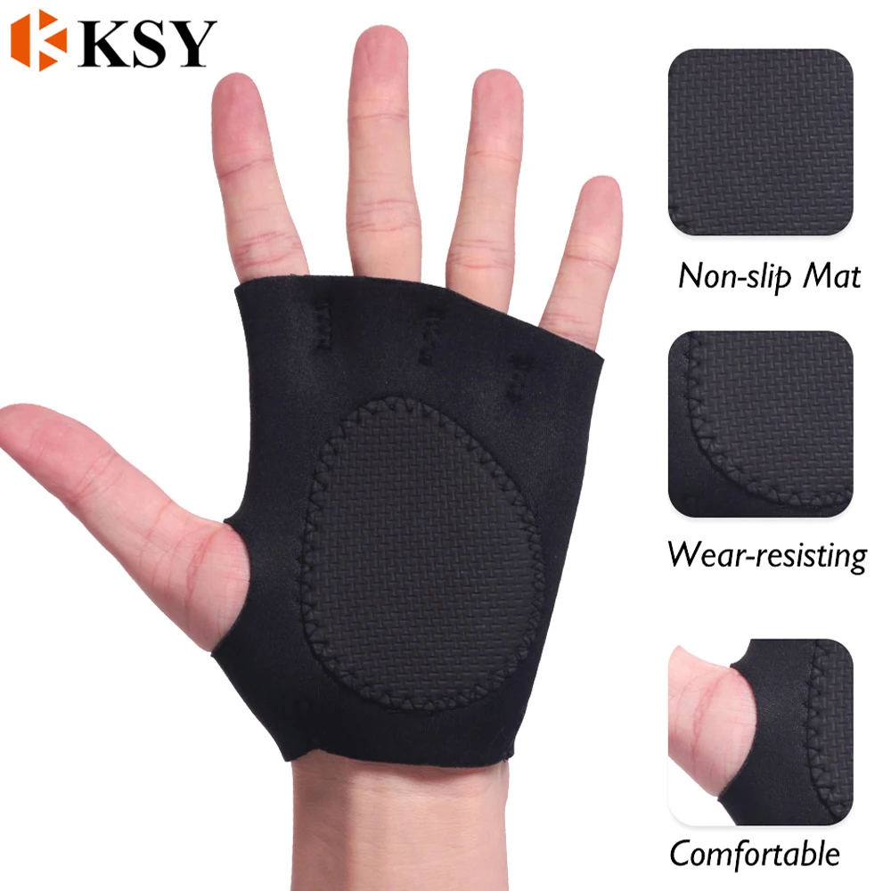 Фитнес-перчатка для активных тренировок, для тренировок в тренажерном зале, дополнительные накладки для перекрестных тренировок, резиновая прокладка, чтобы избежать мозолей