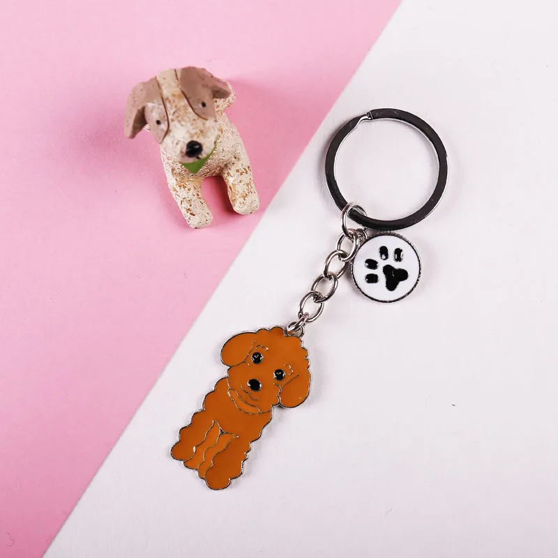 Factory direct metal key chains new cartoon lion dog keychain home gifts custom metal keychain can be laser processing