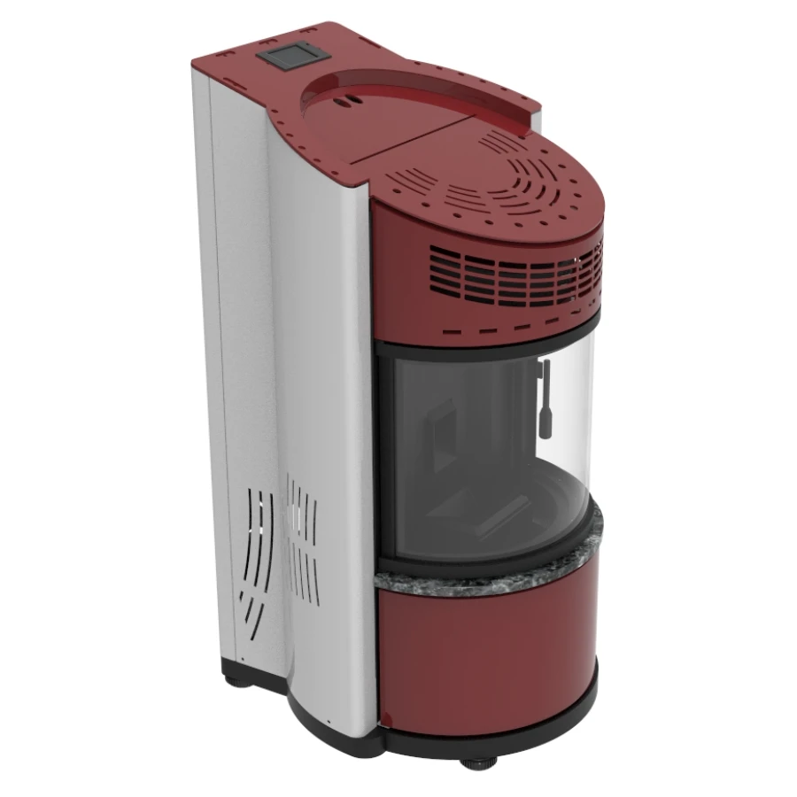 Excellent quality Wholesale Automatic feeding France 11Kw wood pellet stove round shape stove for sale