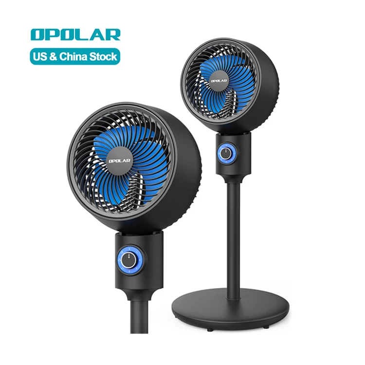 OPOLAR Air Circulating Household Pedestal Electric Floor Standing Ventilation Oscillating Fan Air Circulator Fan