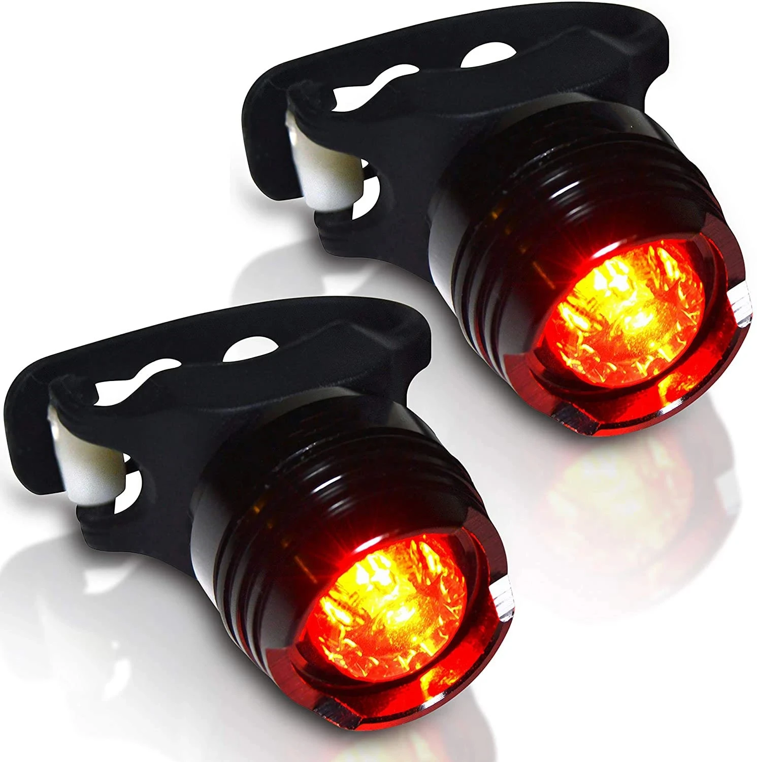RTS Waterproof Bicycle tail light bright LED aluminum alloy safety warning helmet light mountain bike night light
