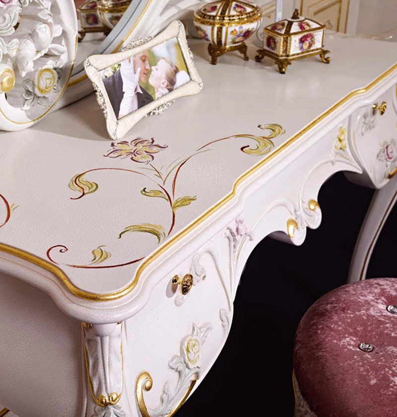  Распродажа мебель Rococo кровать принцессы из французской ткани роскошные деревянные наборы мебели для