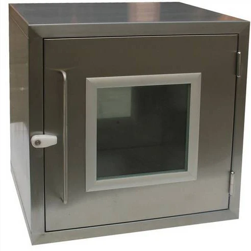 
airshower clean room with interlock transfer window 