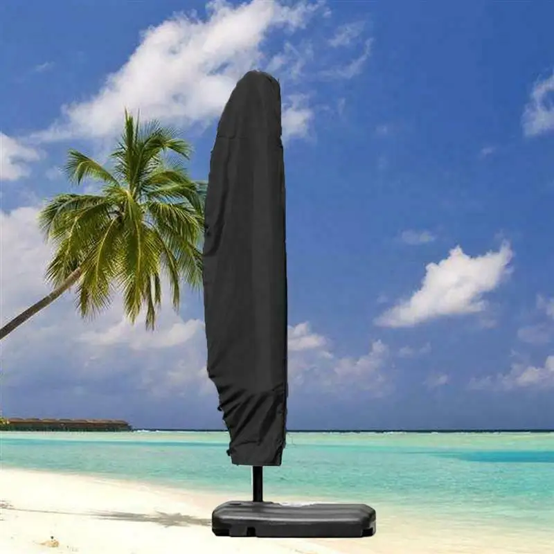 New listing outdoor furniture anti- uv waterproof parasol beach banana umbrella cover