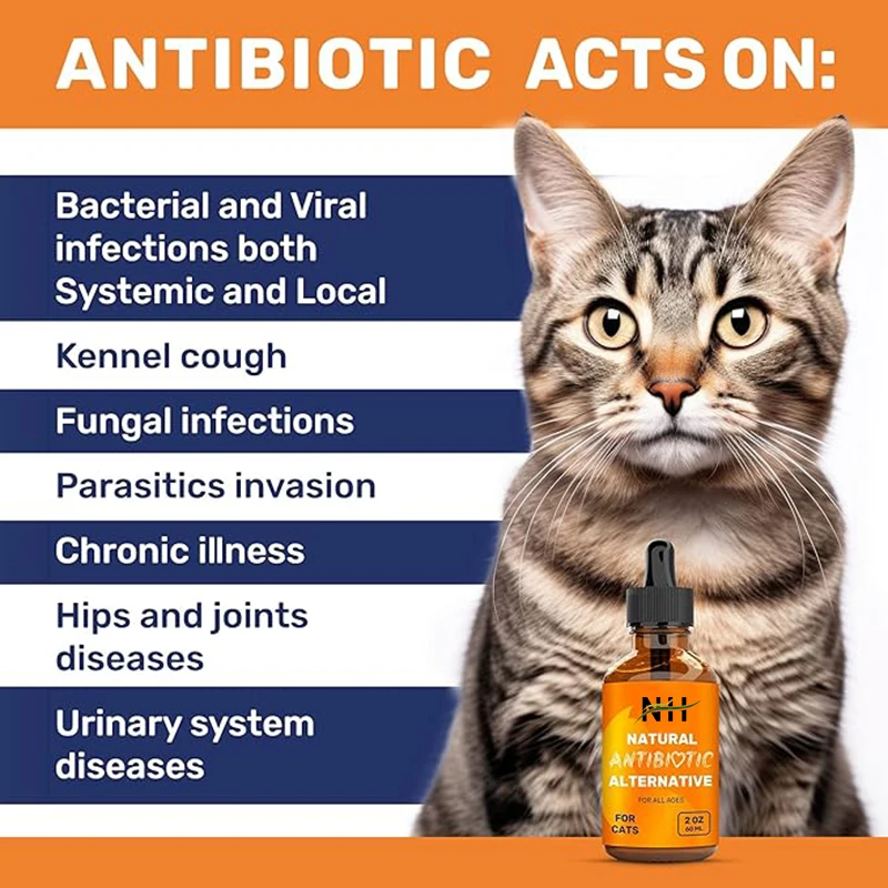 OEM/ODM Hot Sale Natural Pet Health Care Supplements Antibiotic Drop Vitamin Alternative For Overall Health