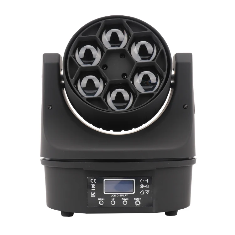 KM-MH13013 Hot sale 6*15w rgbw 4in1 LED 6pcs Small Bee Eyes Moving Head stage lights