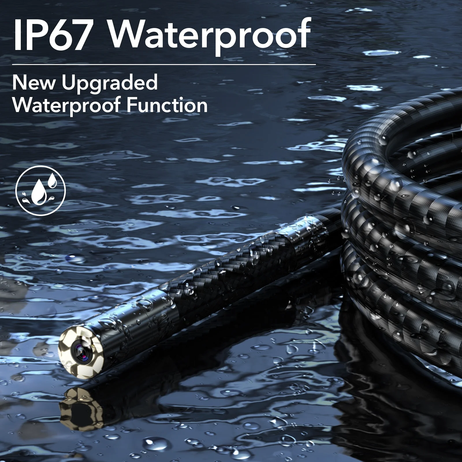 Factory Direct Sales Two Way Endoscope 720P IP67 Adjustable LED Video Recording Borescope 4.3 Inch Articulating Borescopes OEM