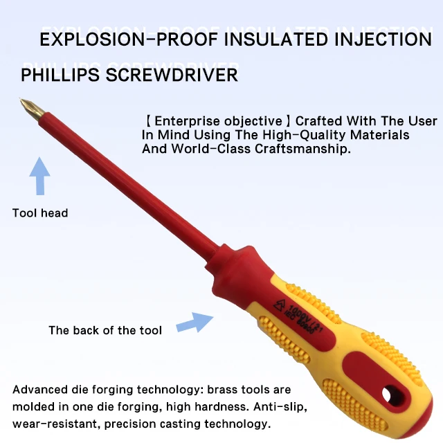 X-SPARK Injection Phillips Screwdriver hand tools non sparking tools