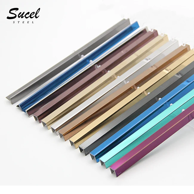 Sucel сталь размер цвет изготовленная на заказ нержавеющая отделка балкона уплотнительная металлическая плитка полосы
