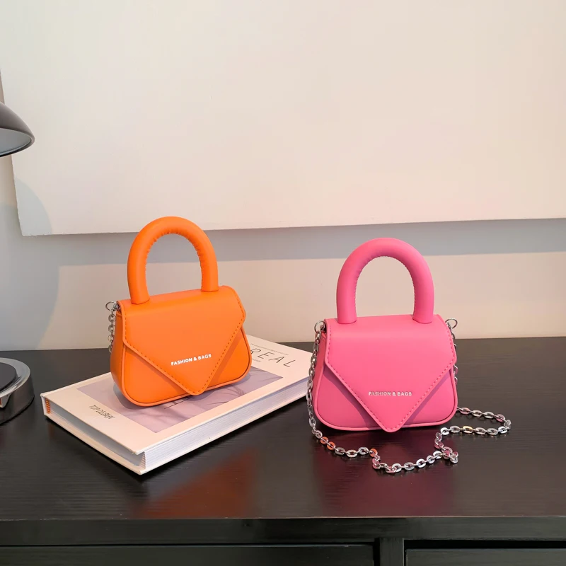 New Fashion Crossbody Bag Women Simple Texture Brand Designer Pu Leather long Chain Handbags For Women ladies sling bag