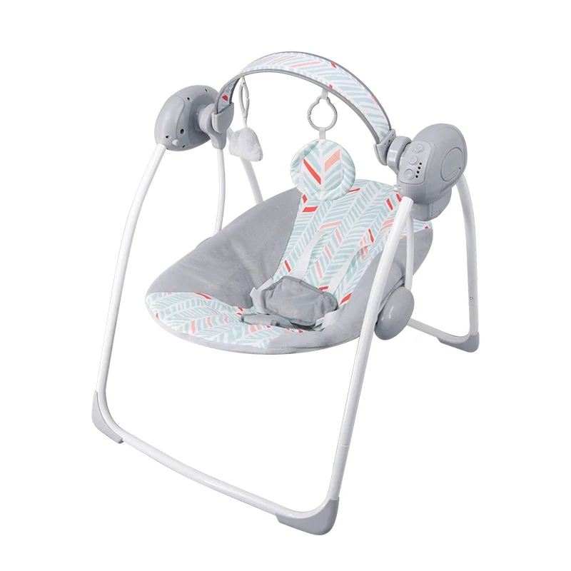 High quality metal toddle baby rocker electric crib cradle infant automatic swing