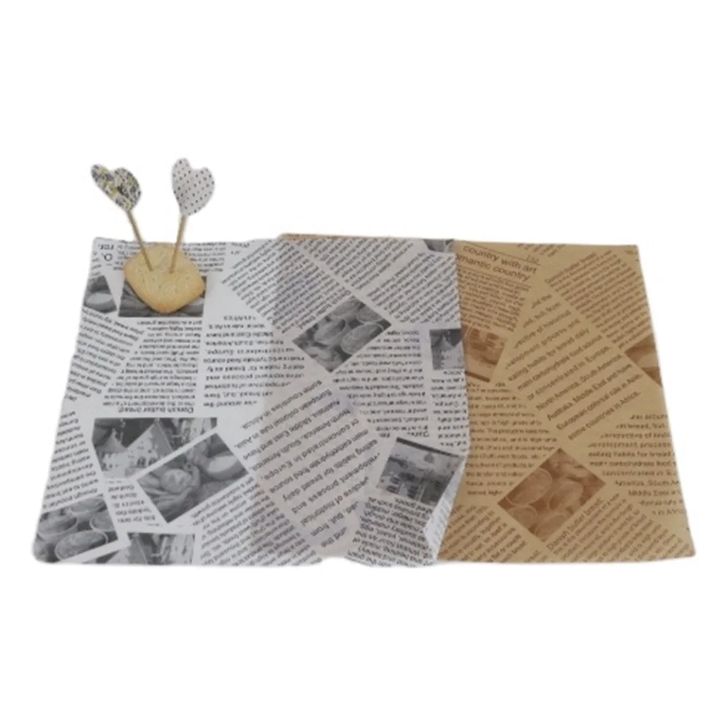 Custom Pattern Printed dessert and candy Twisting Wax coated Paper