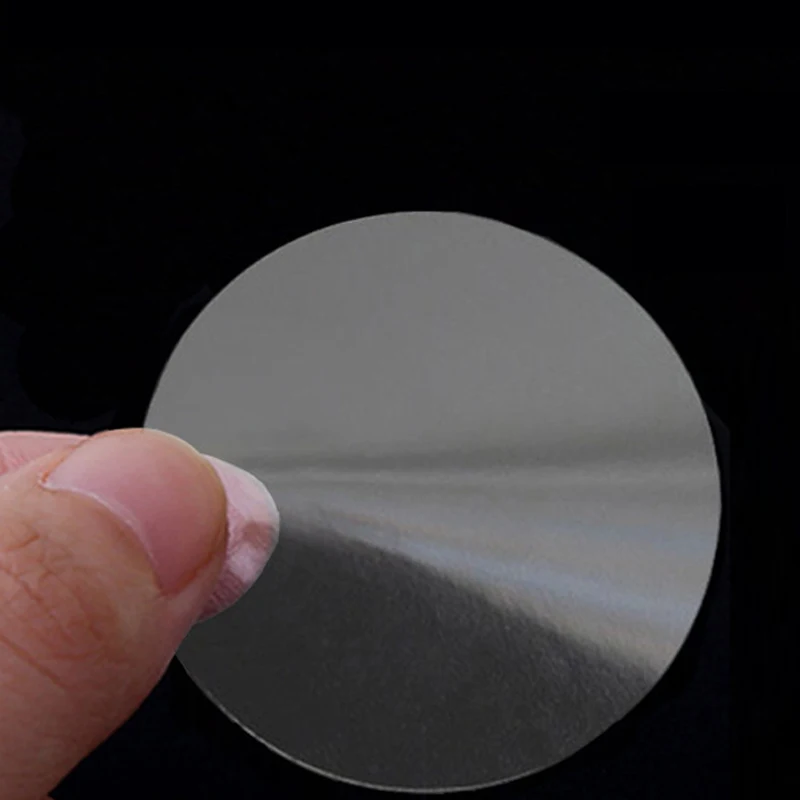Self Adhesive Round Vinyl PVC Transparent Blank Clear Sticker Sealing Labels