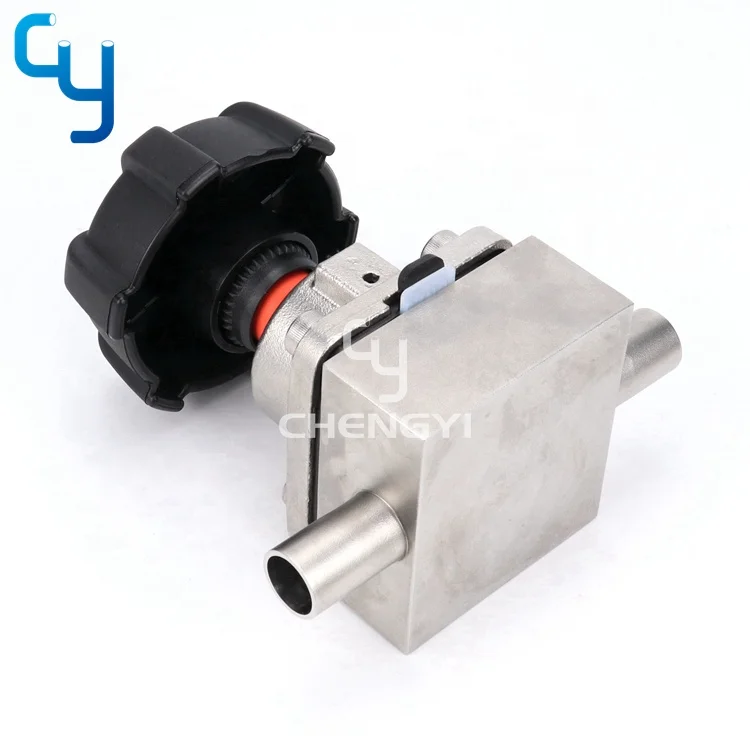 DN25 Welded stainless steel  straight through direct way manual diaphragm valve
