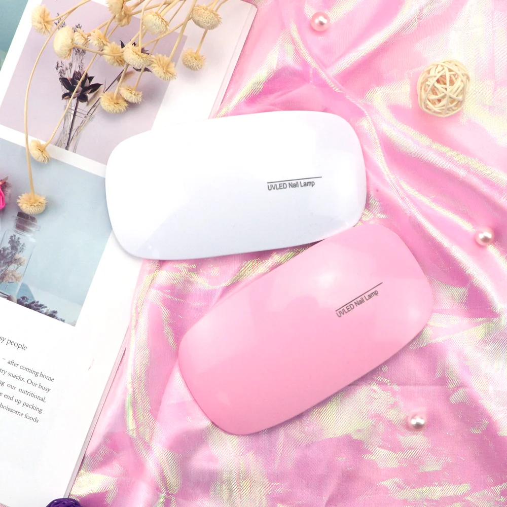 Mini 6W USB Rechargeable Portable Smart Sensing Nail Polish Quick-drying UV LED Manicure Lamp