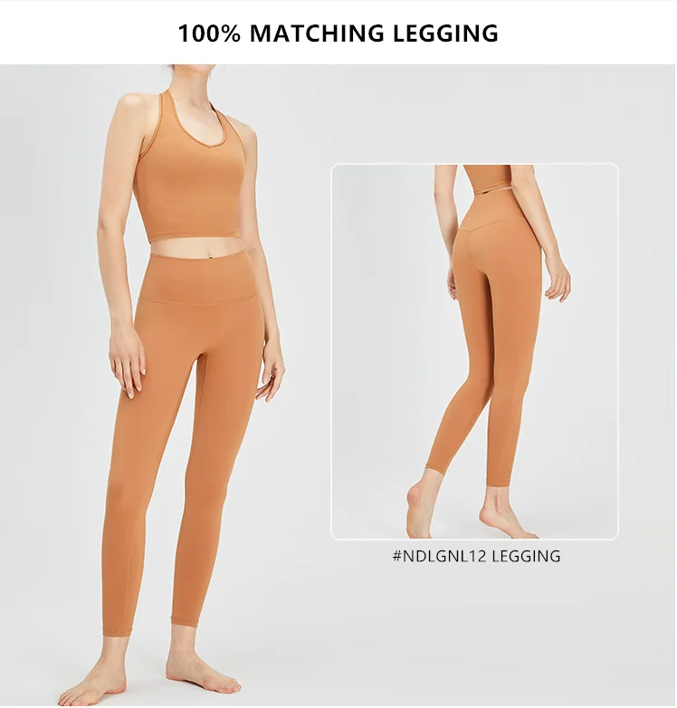 HOT SELLING Private label workout  bra for women FREE SAMPLE halter neck backless sports bra