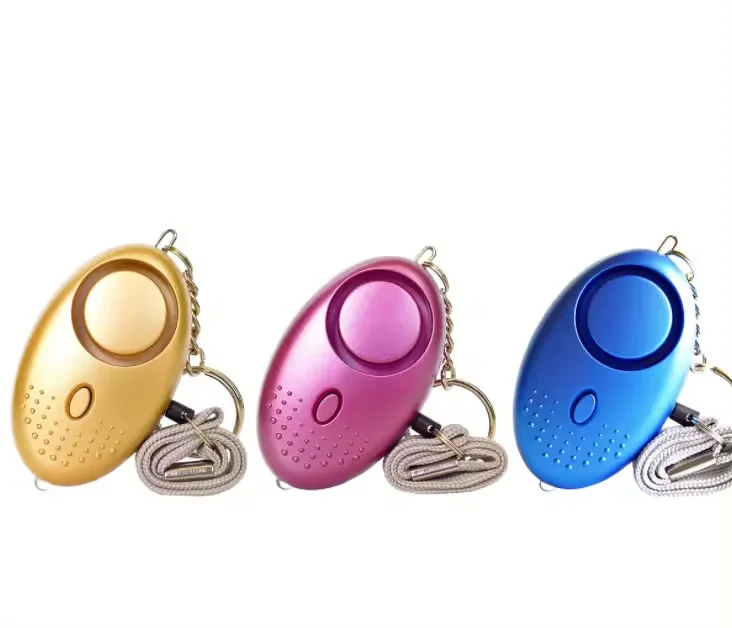 Многоцветный выбор персональной сигнализации самообороны брелок для безопасности на открытом воздухе с сигнализацией
