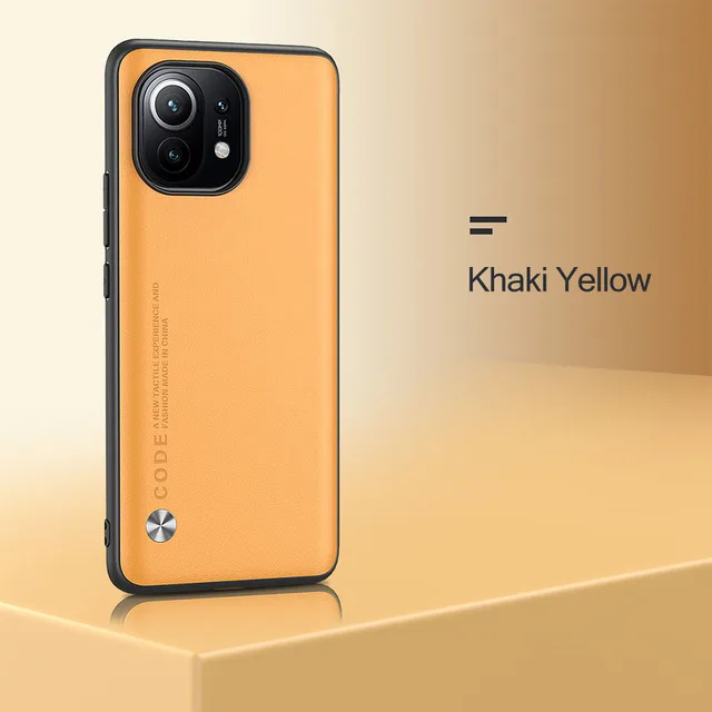 Luxury Plain Skin Leather Case For Xiaomi Mi 12 Pro 12 Ultra Poco X3 M3 Mi 11 Ultra 10 Pro Mix 4 10T Pro Shockproof Cover