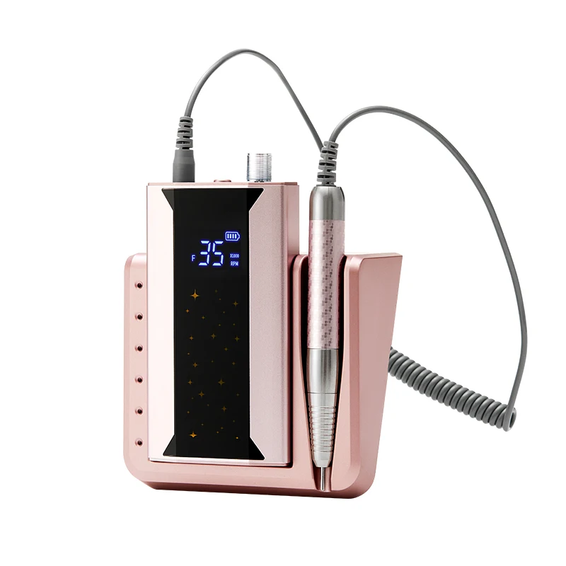 Wireless Strong Nail Drill 40000RPM High Torque Brushless Portable Nail Drill Rechargeable Cordless Electric Nail File Machine