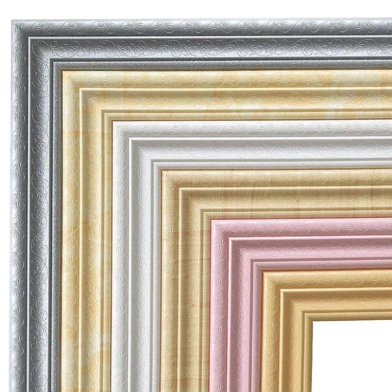 Quality Wholesale Moulding Kitchen Brushed Gold Wpc Self-Adhesive Skirting Boards With Cable Truck