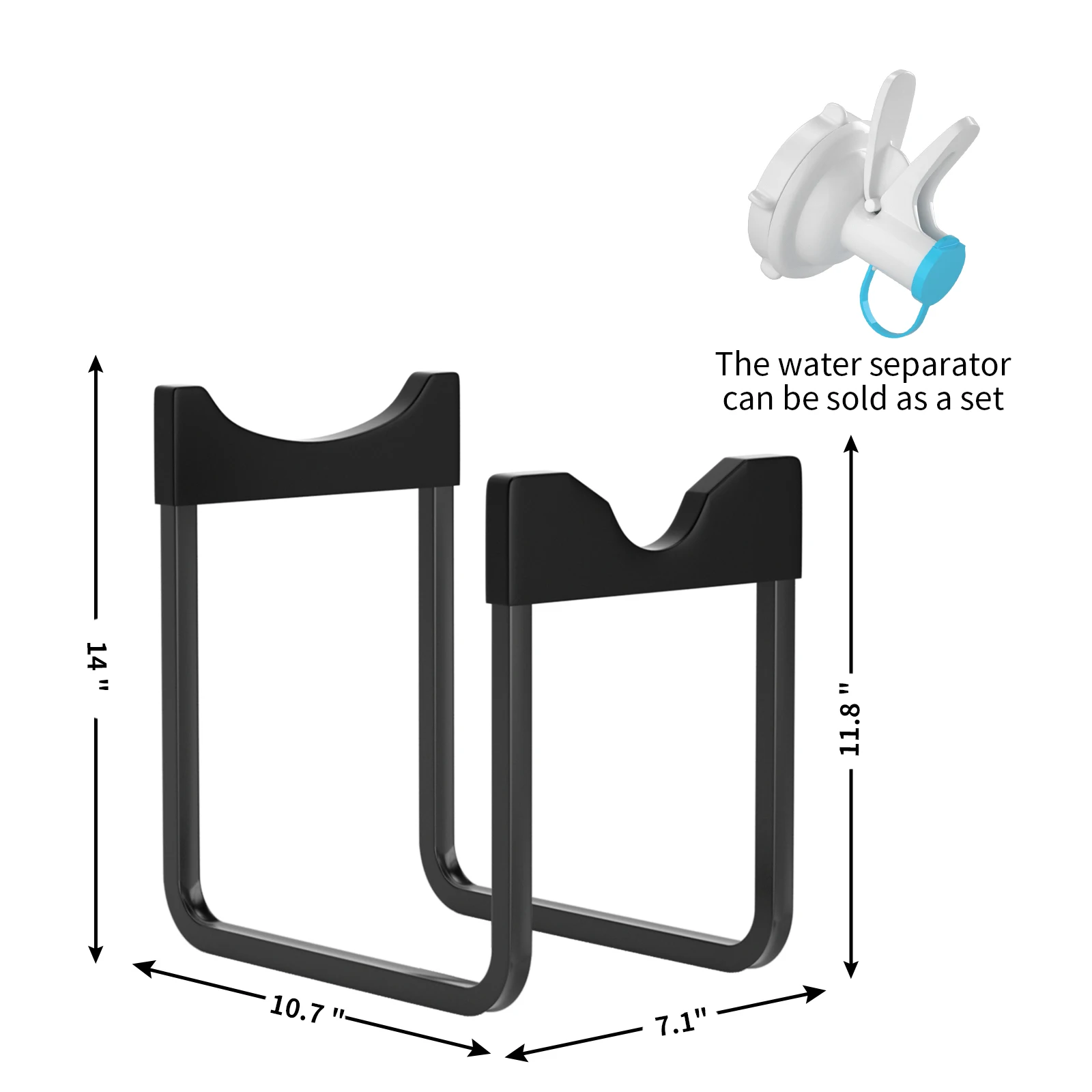 Sturdy Stacking Functional 4 Tiers Foldable White 5 Gallon Water Bottle Storage Rack