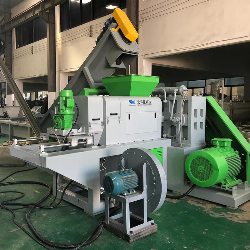 plastic dewater pelletizer washing machine line squeezer / dryer for plastic recycling