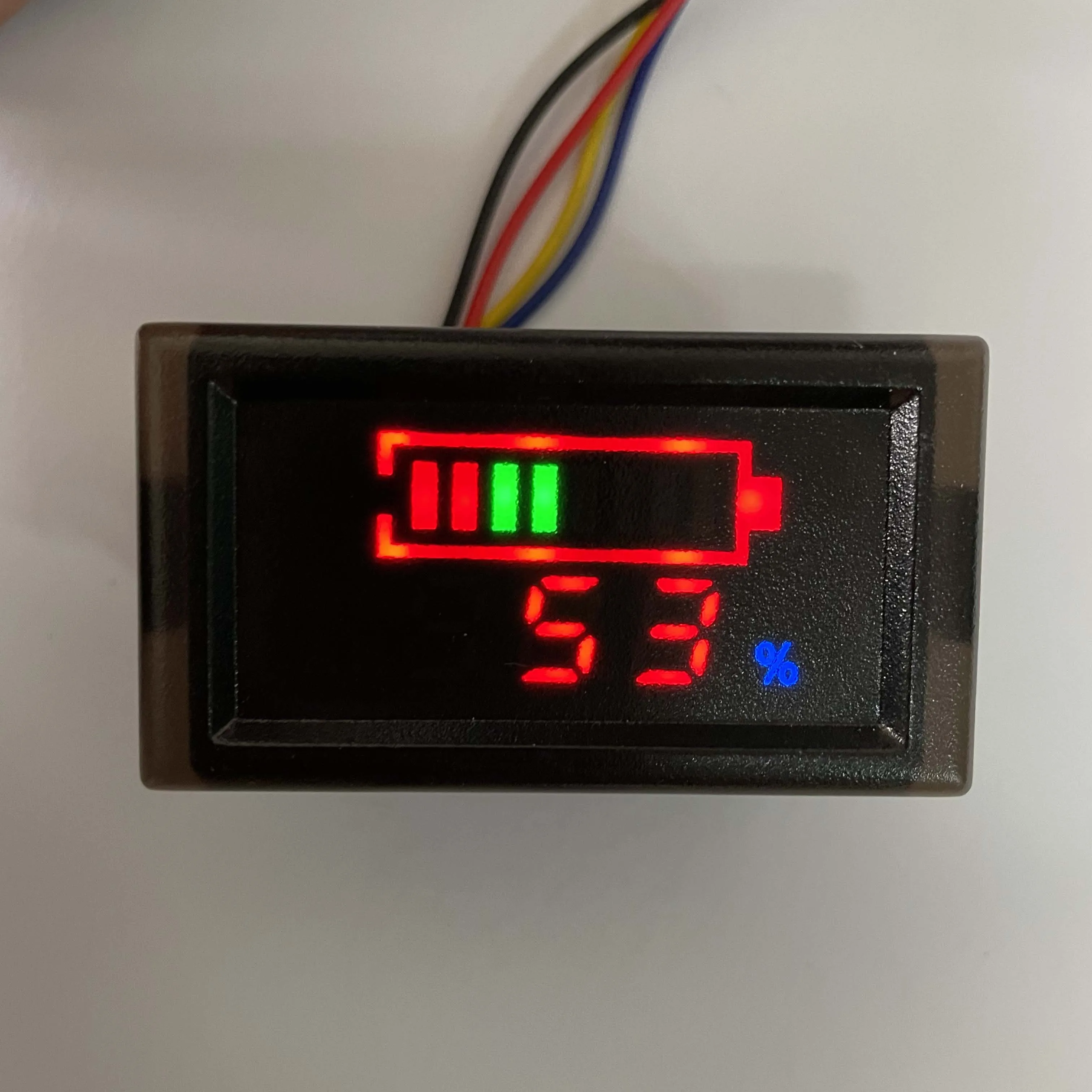 Waterproof Lithium lead-acid battery Ni-MH battery charge indicator voltmeter