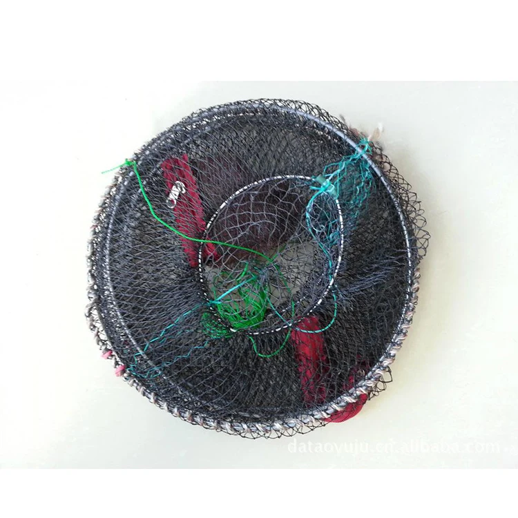 plastic uganda mud floating fishing breeding Shrimp crab trap bait aquaculture farming pot cage nets hdpe automatic for sale