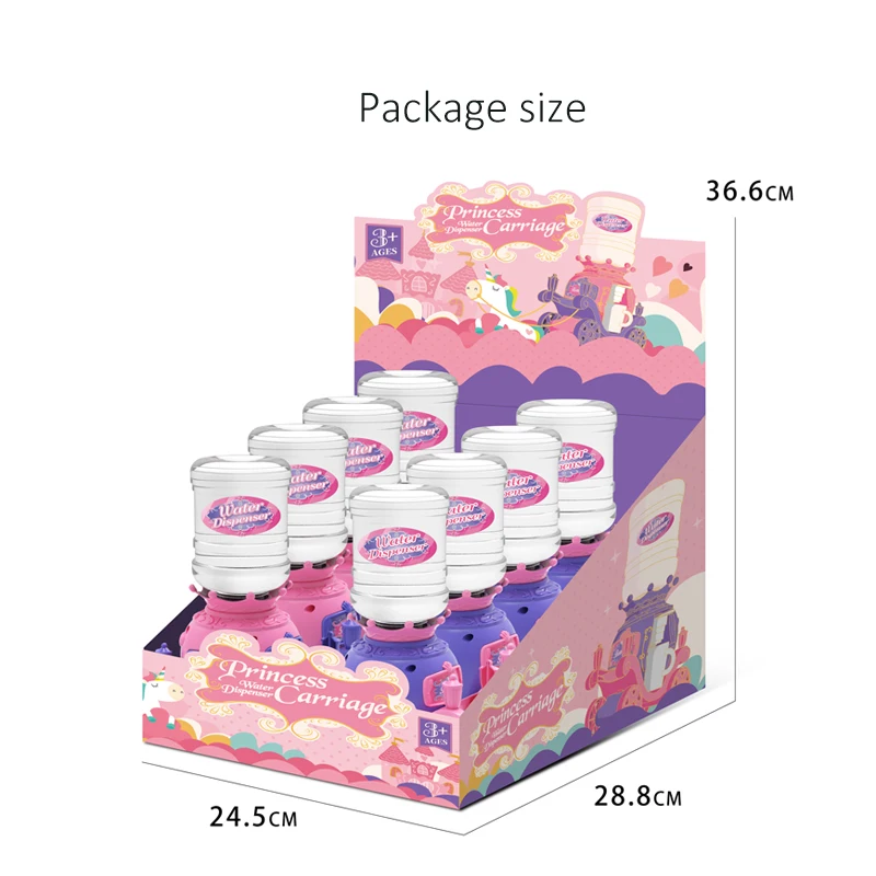 kids small cartoon princess truck sweet candy toys dispenser for girls candy toys