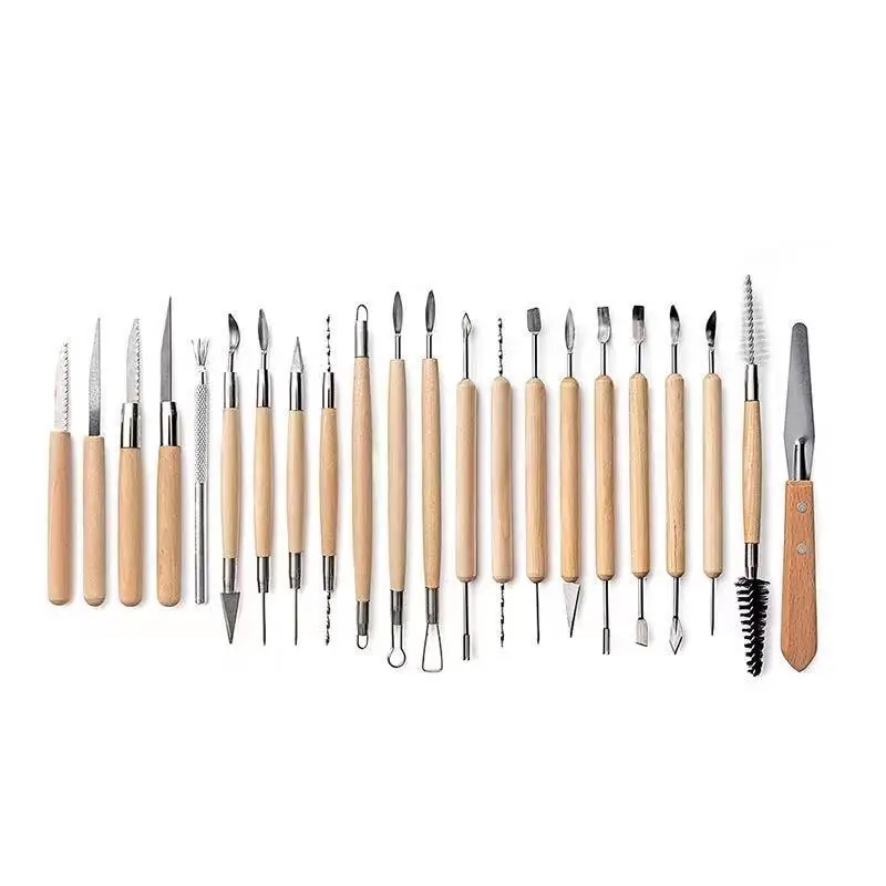 Art Supply Pottery and Clay and Sculpting Tools Set for Shaping and Sculpting Clay