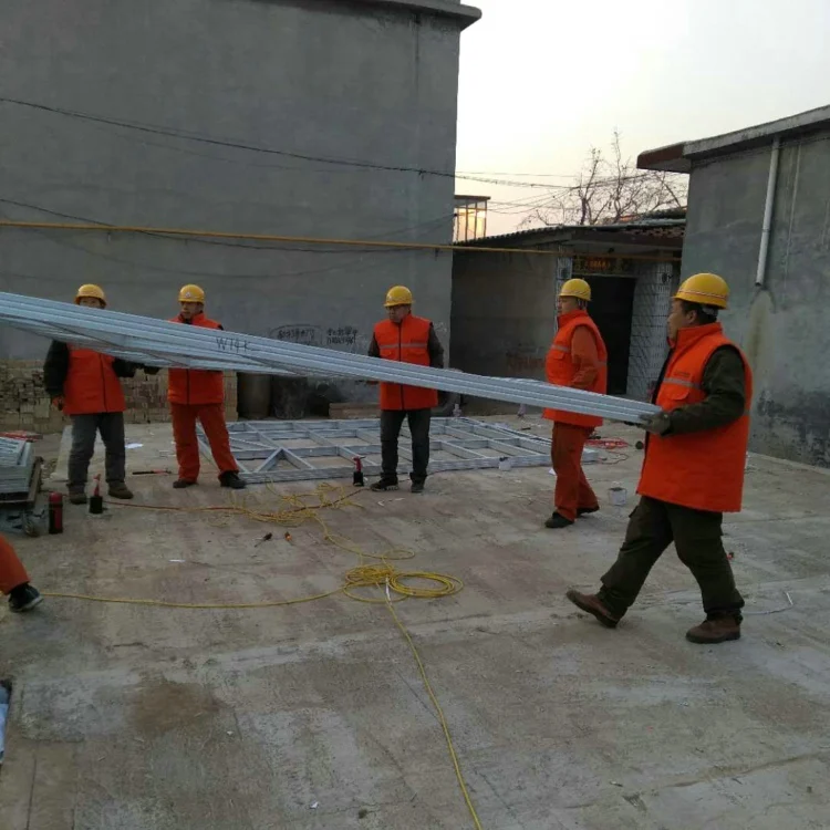 
Two dormer gabled light weight steel framed house 