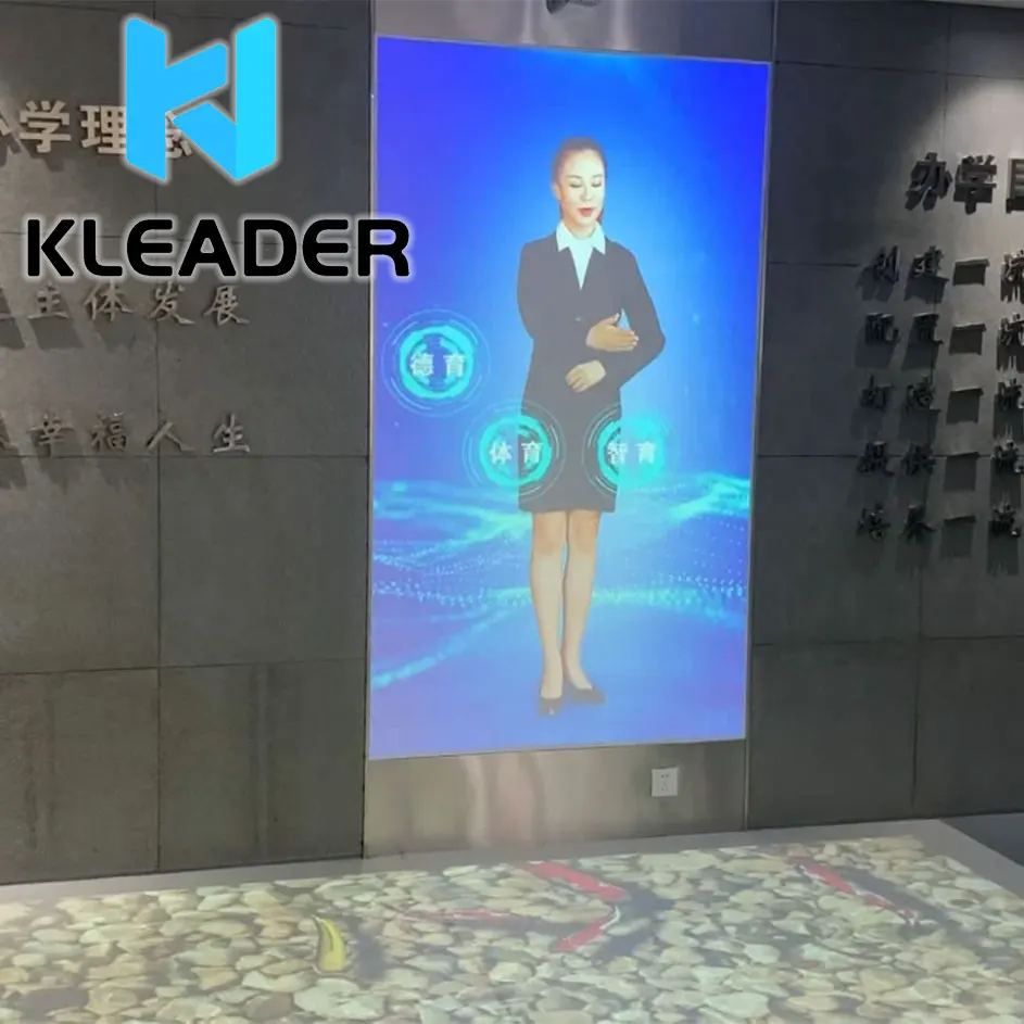  Очки виртуальной интерпретация Добро пожаловать система переводчик динамик 3D голографическая проекционная пленка из закаленного стекла для магазина интерактивные