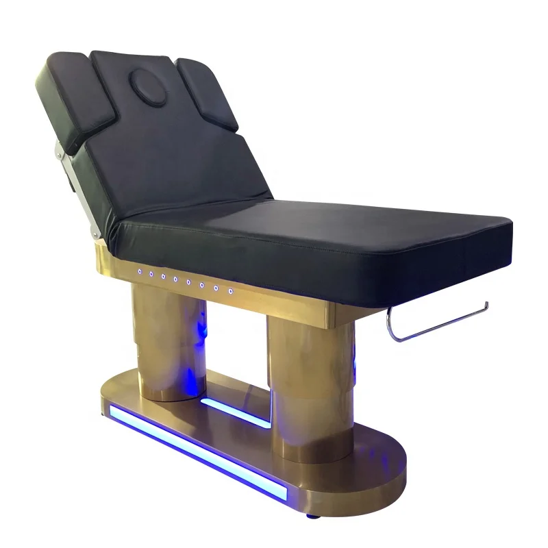 High-end 4 Motors Electric Massage Bed Cosmetic Bed Salon Furniture Electric Chairs Beauty Bed With Side Control