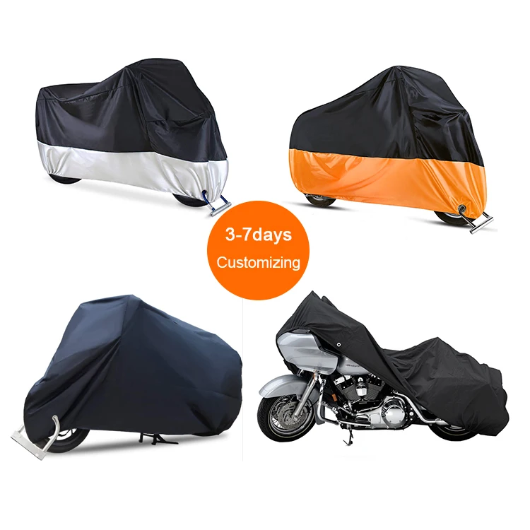 
Custom Oxford 210d 300d Waterproof Motorcycle Storage Motorbike Outdoor Dust Rain Covers for Moter Bike 