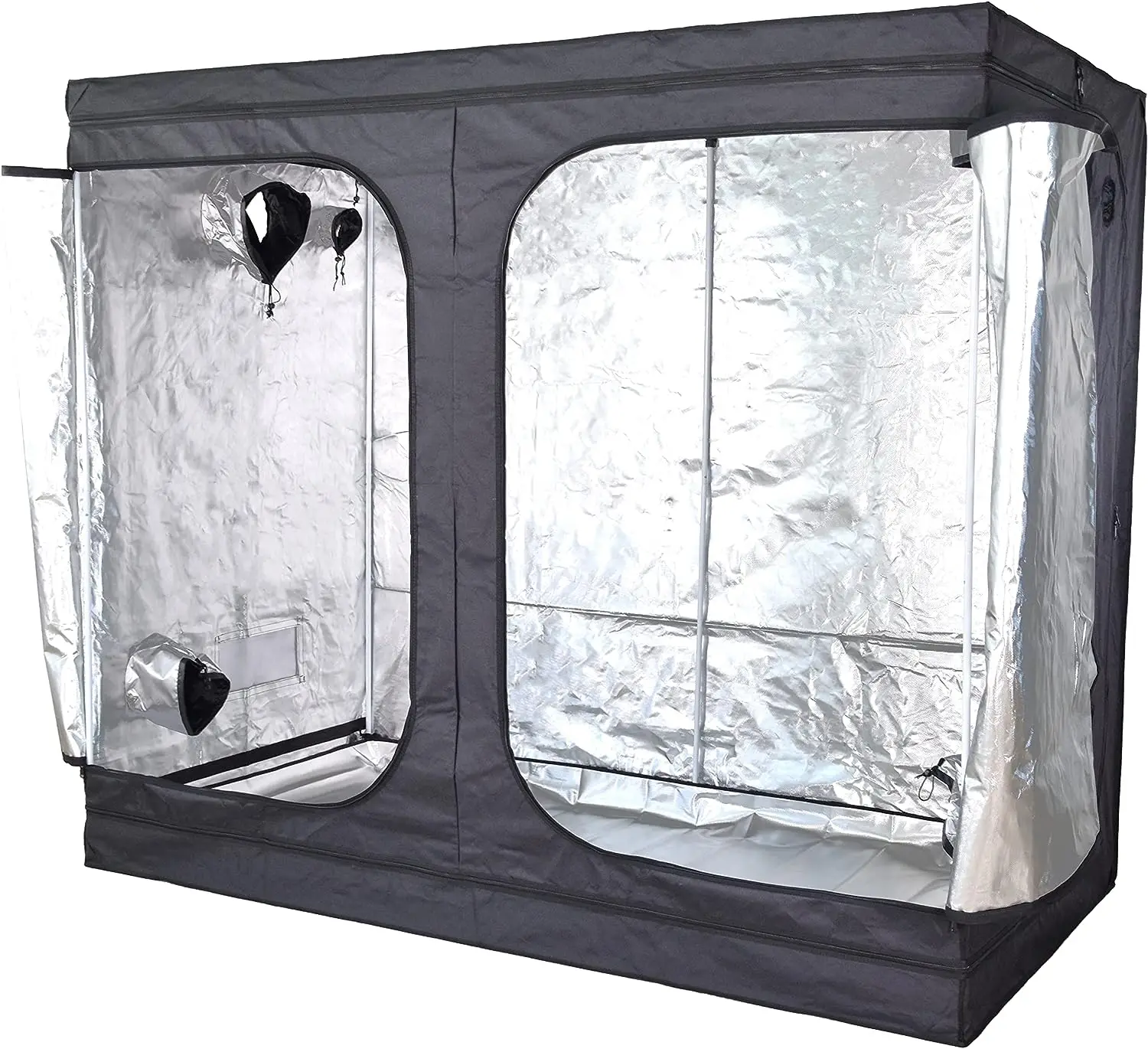 2024 New 600x300 Growing Plant Tent Durable Oxford Mylar Canvas 10X20 Plant Tent With Large Heavy Duty Smooth Zippers 22mm Poles