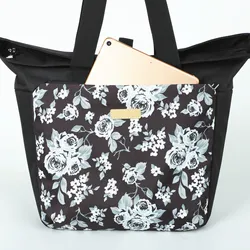 MIER Adult Cute Lunch Bag Tote with Shoulder Strap Insulated Leakproof Large Soft Cooler Bag for Work, Grocery Shopping, Picnic,