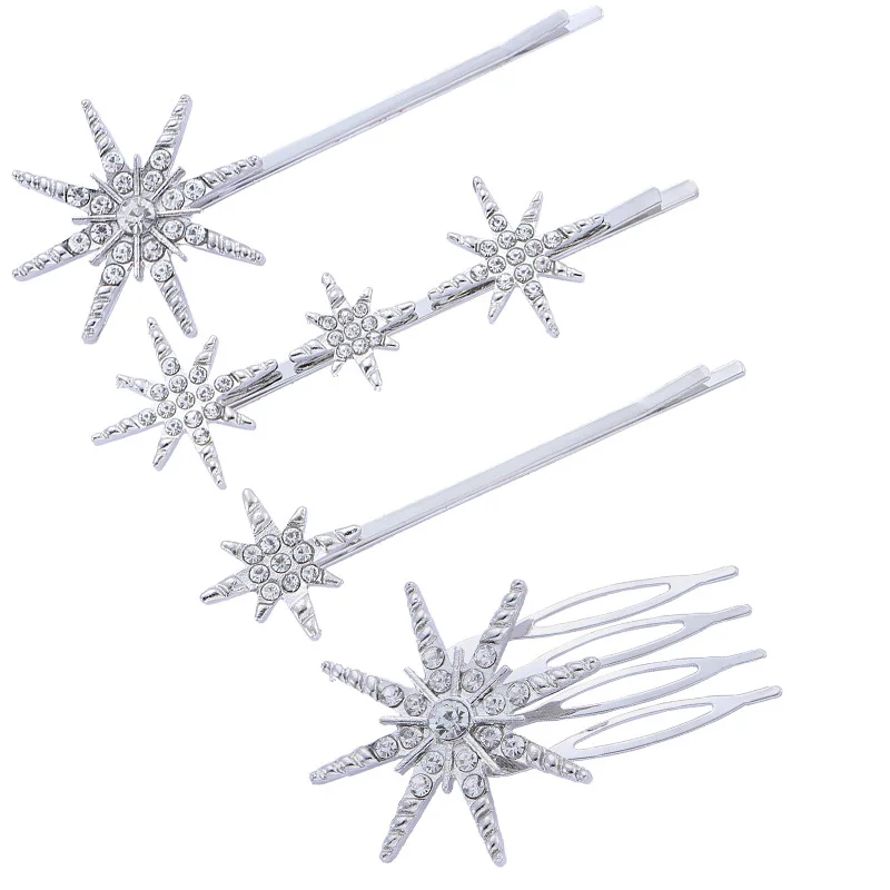 YiWu Hairpin Metal Alloy Material Diamond Hairpin Letters Bride To Be Crystal Hair Clip