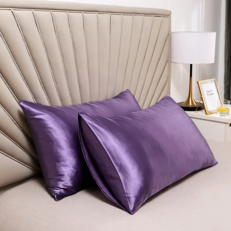 Bedroom Satin Luxury Pillow Cover Mulberry Silk Pillow Cases