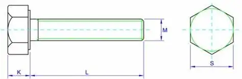 DIN933  Grade10.9 Black Oxide Hex Head Bolts