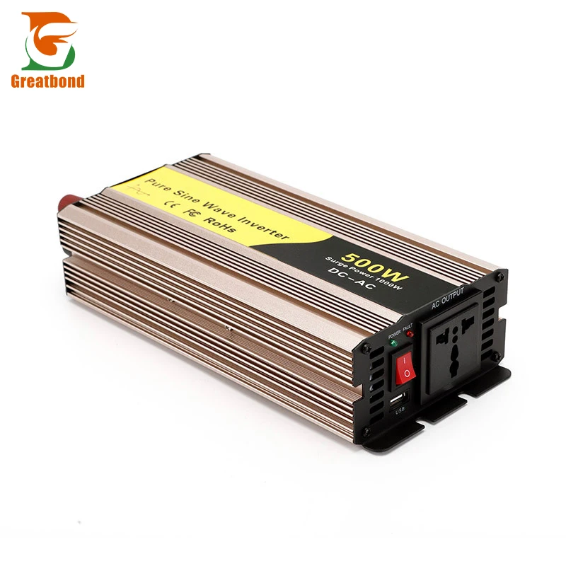 Factory Direct Sale 500Watt Car And Portable Pure Sine Wave Solar Inverter For Household Or Car Use OEM