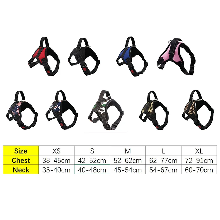 Dog Harness Vest Pet Supplies Dog Chest Belt Harness Adjustable Soft Breathable Heavy Duty  Leads Dog Chest Harness