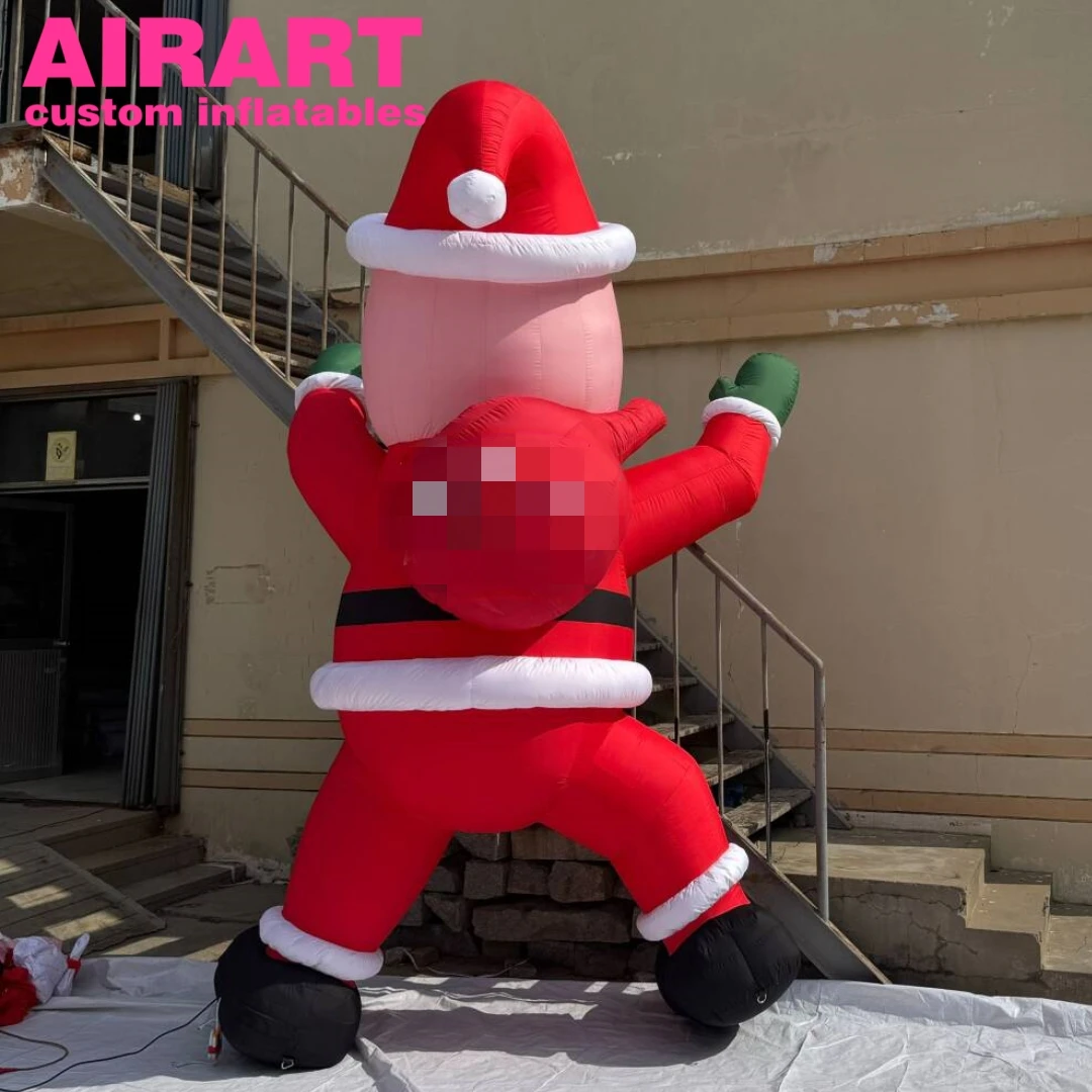 Cute Inflatable Santa Man Decorating Inflate Christmas Claus Airart Customize Inflatable Santa Claus For Sale