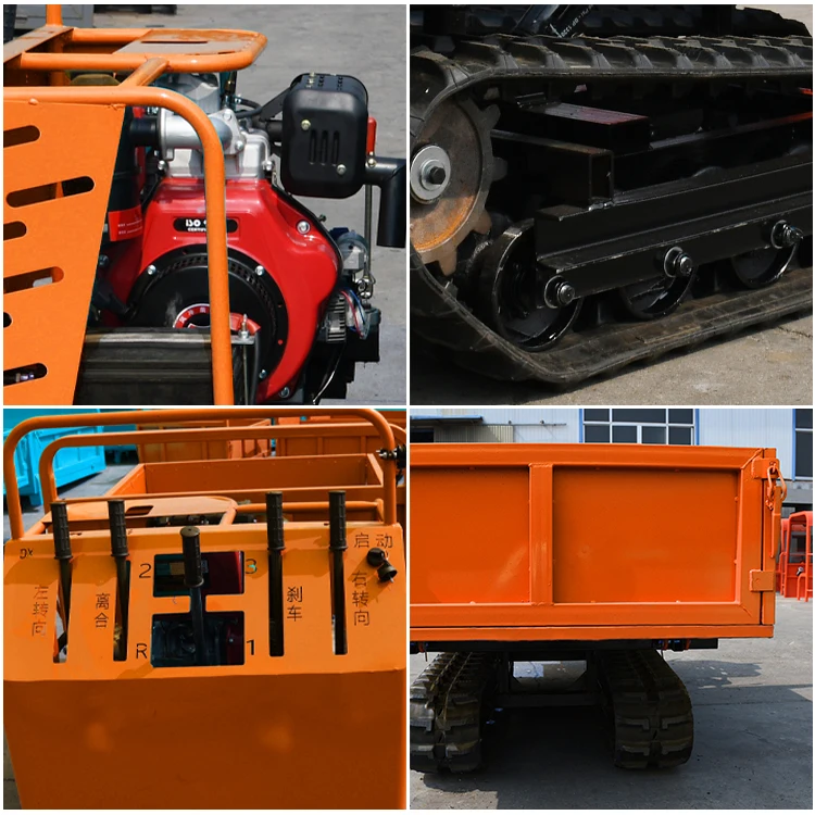 hot sale  High horsepower Orchard Dump Trucks mini crawler transport vehicle