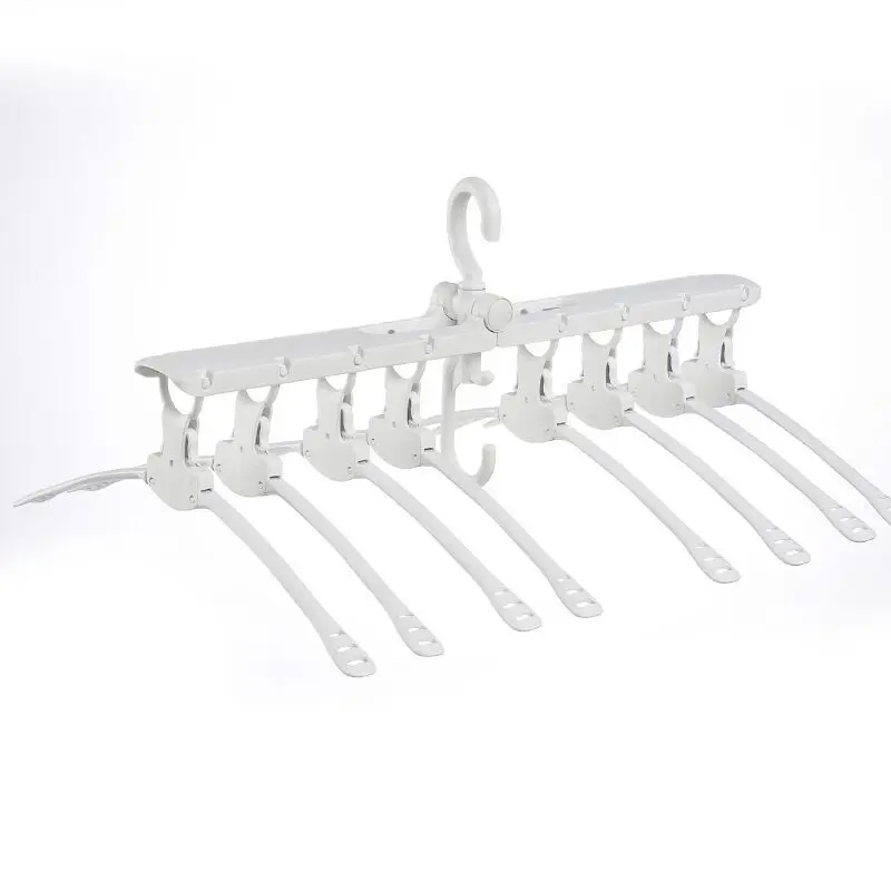 Wholesale Multifunctional space saving cloth rack foldable plastic magic clothes hanger