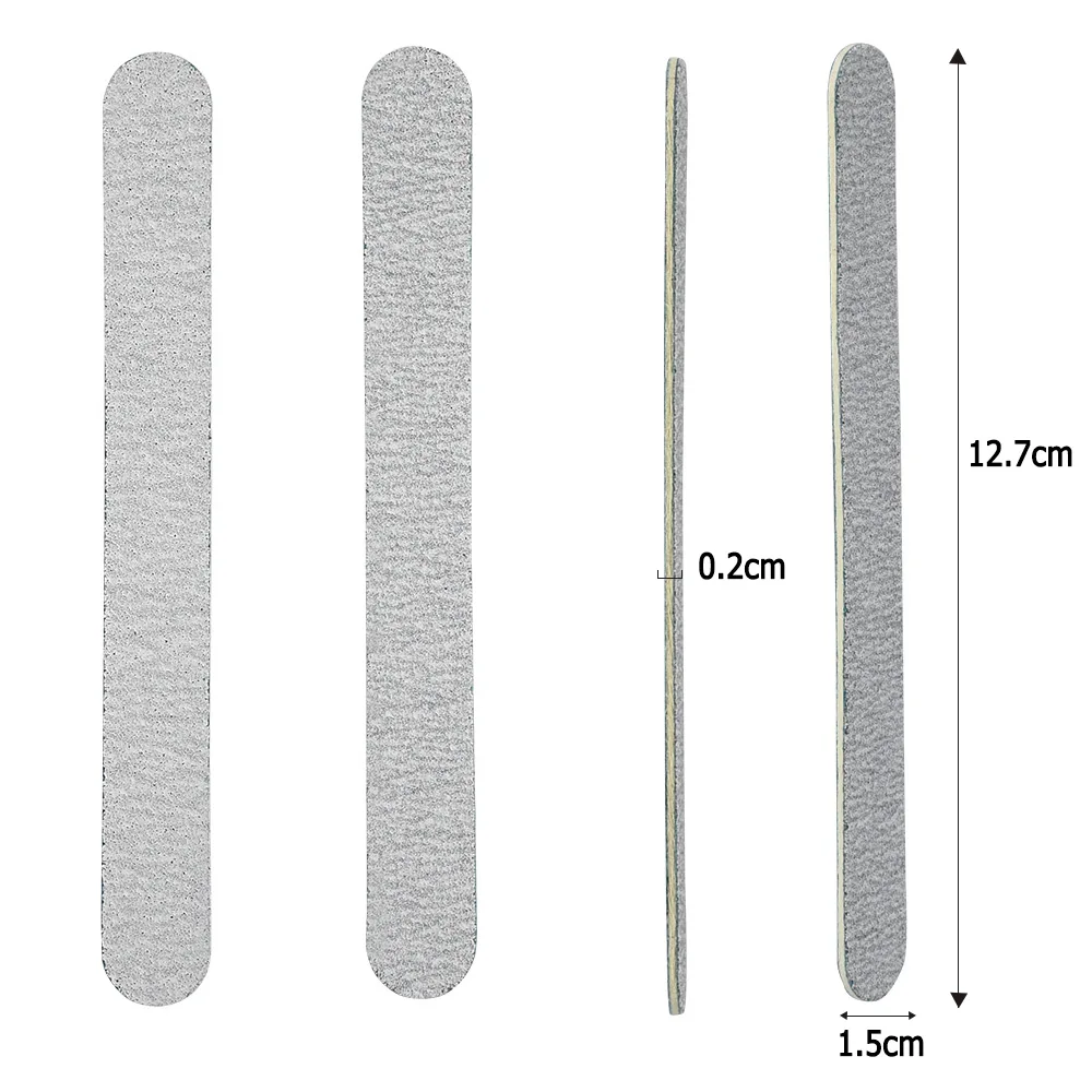 USA Free Shipping 5000Pcs/Case Wholesale Double Side Sandpaper Disposable 80/100 Zebra Wood Nail File 80100 Mini Nail File