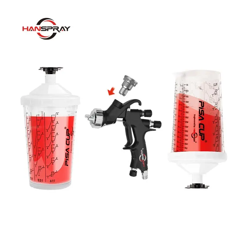 Wholesale Disposable Plastic auto refinish cup spray paint gun cup for car bodyshop