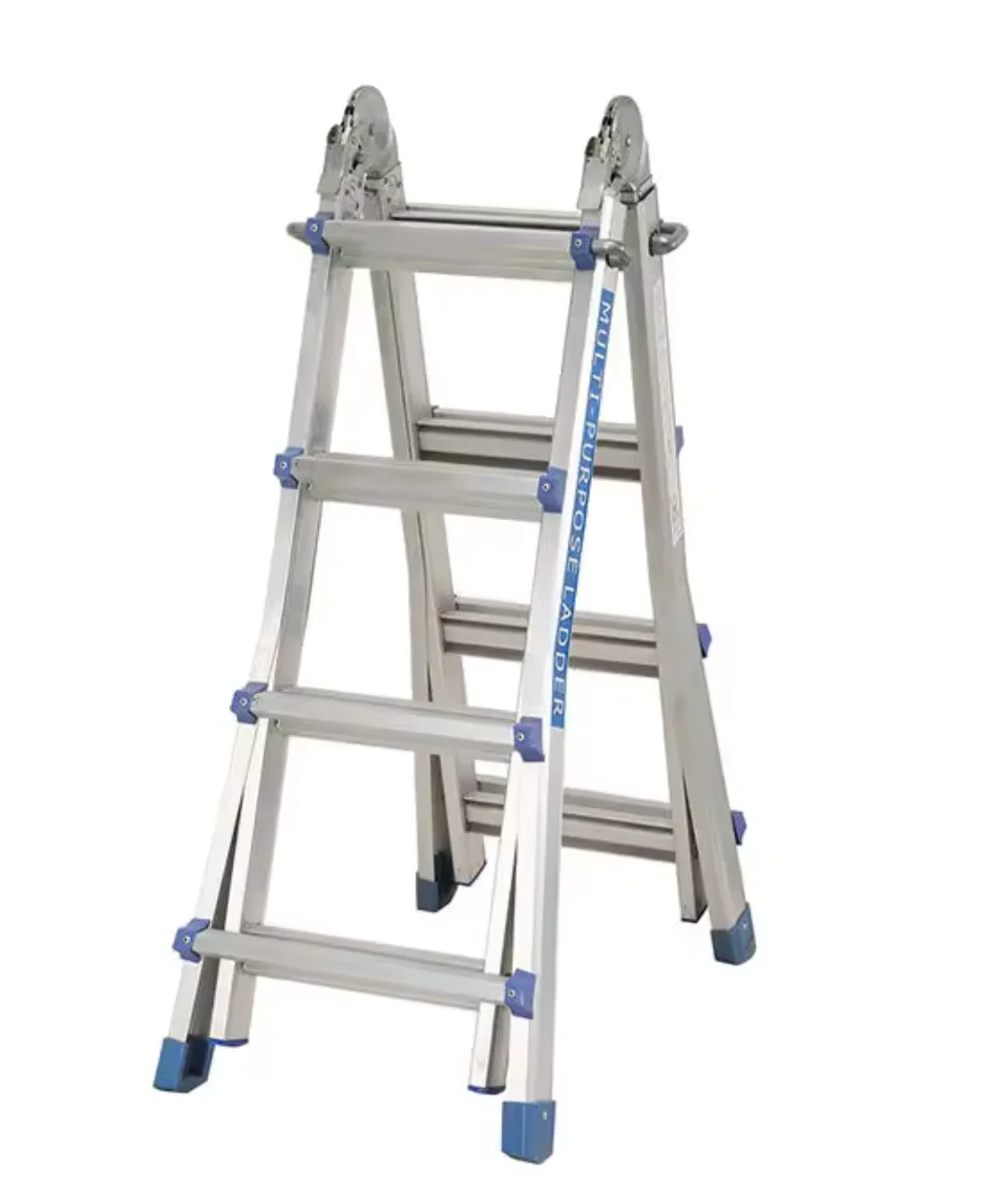 E N131 high Quality Portable Aluminium Step Ladder Multi functional Folding Ladder Hinge Multi Purpose Ladder